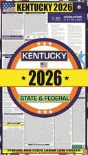 2026 Kentucky KY Labor Law Poster OSHA Federal State Laminated English