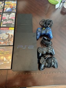 Huge PlayStation 2 Bundle 2 Consoles 45 Games Memory Cards And Controllers lot 