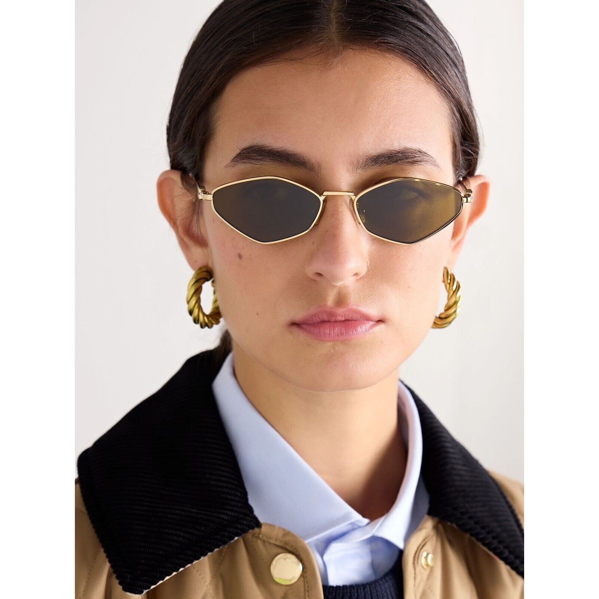 ✨希少美品✨ miumiu gold sunglasses y2k bronze Sunglasses miumiu New unused, no stains, no wear | Depop