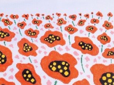 Poppies Hand Painted Needlepoint Canvas