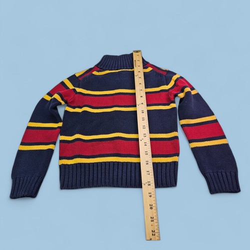 Polo Ralph Lauren Sweater Boys 6 Pullover Striped Knit Colorful Preppy Casual - Picture 5 of 6