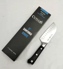 Cutluxe Artisan Santoku Knife 5" High Carbon Stainless Steel Chopping Vegetable