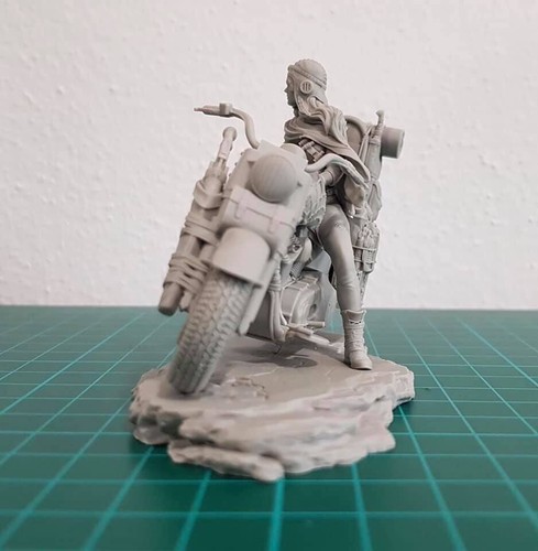 1/24 HARZFIGUR unbemaltes Modellbausatz sexy Biker Mädchen unmontiertes Spielzeug NEU Geschenk - Bild 5 von 6