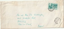1958 Canada oversize cover sent from Murdochville PQ to Stoke-on-Trent UK