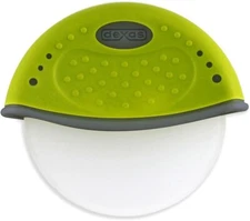 Dexas One Handed Pizza Cutter Roller Wheel Cut Slicer