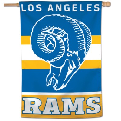 LOS ANGELES RAMS CLASSIC RETRO LOGO 28''X40'' BANNER FLAG BRAND NEW WINCRAFT