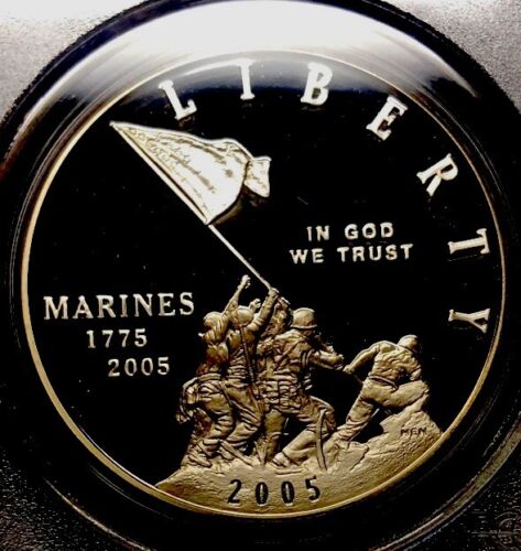 2005-P MARINE CORPS Silver Dollar PCGS PR70💥FLAWLESS QUALITY💥 - Picture 3 of 6