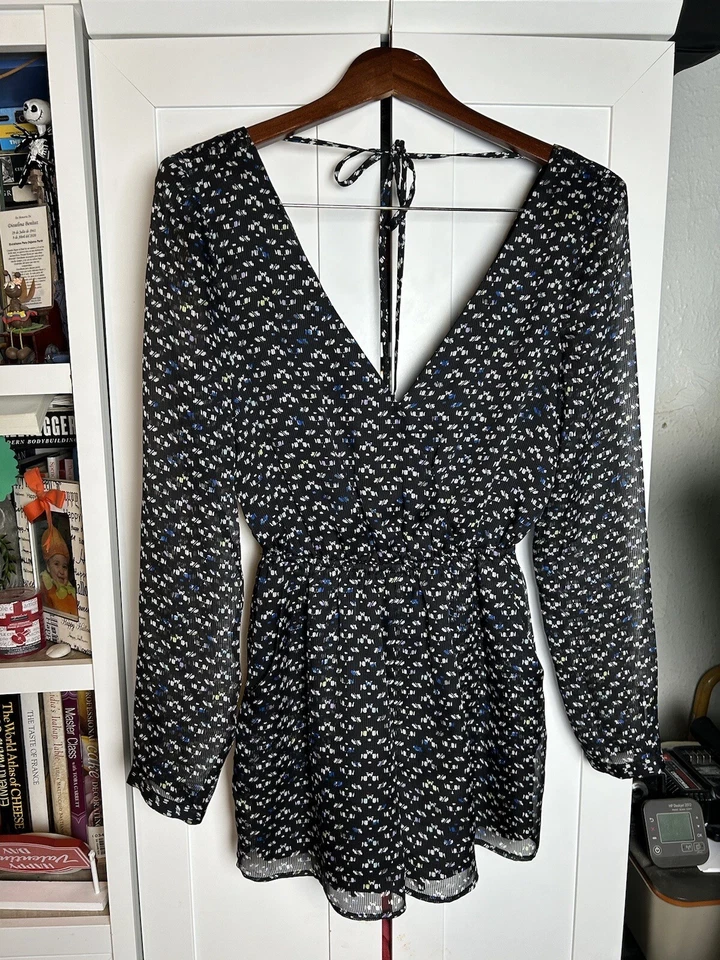 Женский комбинезон бохо BCBGeneration с длинными рукавами прозрачный размер XS - Изображение 2 из 4