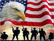 5D Diamond Painting Kits National Flag Commemorate Full Drill DIY Military