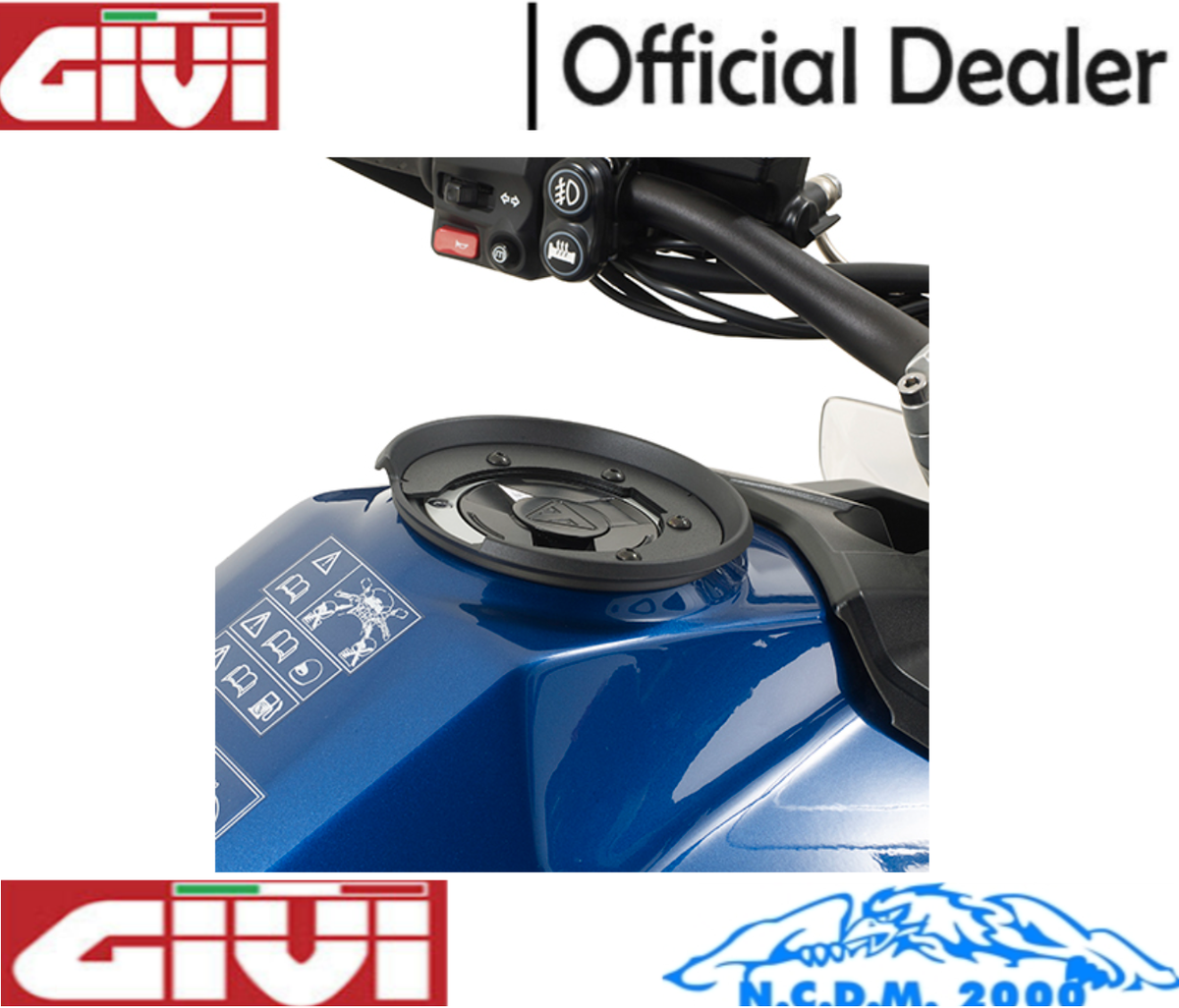 Flangia Borsa Serbatoio GIVI Per Triumph Street Triple 675 2014 - FAR BF02 Tanklock