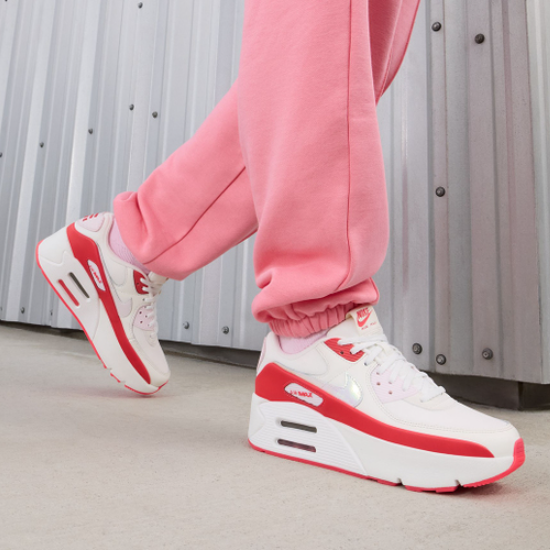 Buy Nike Women's Air Max 90 LV8 'Sail Siren Red' (HF5073-133