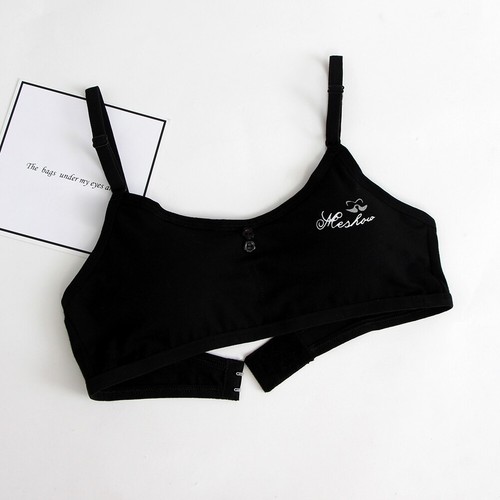 Youth Teenage Girls Training Bra Wirefree Soft Cotton Padded Bra Underwear USA - Picture 10 of 18