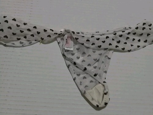 Damen Tangas Höschen Unterwäsche Größe L 3 Stück Farbe weiß und schwarz mit Herzen - Bild 4 von 6