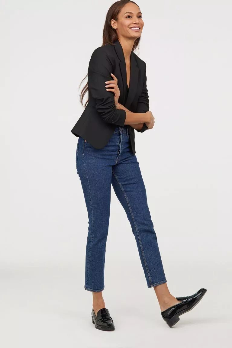 H&m fitted blazer cheap