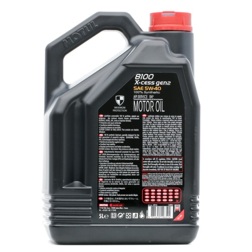 6lt Olio Motore 100% Sintetico 8100 X-Cess Gen 2 5w40 Per Auto - 109774 Motul - Foto 5 di 9