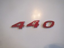 440 Engine Id Fender Hood Scoop Quarter Trunk Emblem Red Fits Dodge Plymouth