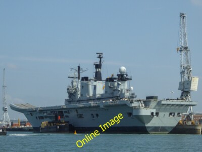 Foto 6x4 HMS Illustrious, Portsmouth Hafen, Portsmouth, Hampshire Hafen c2014