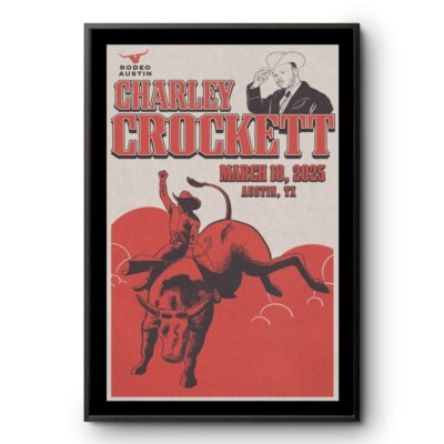 Charley Crockett At Rodeo In Austin, TX On Mar 18 2025 Tour Poster