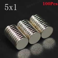Neodymium Magnets Round Disc N35 Super Strong Rare Earth 5x1mm Mini Small
