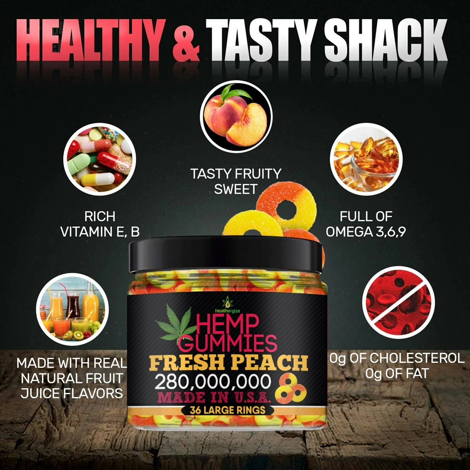 Gomas naturais pêssego-calmo, sono, estresse, ansiedade, dor, músculo, relaxamento-feito nos EUA - Imagem 4 de 4