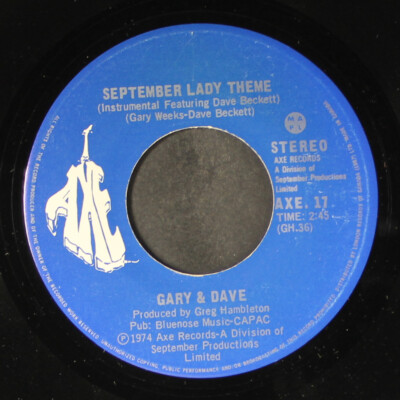 洋楽 This Time / Phase 7 / 1985 Shell Records GARY & DAVE: it might as well rain until september / september