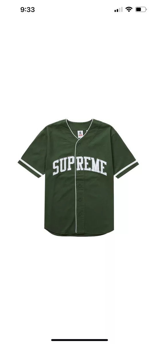 Supreme Timberland Baseball Jersey Green Médium | eBay