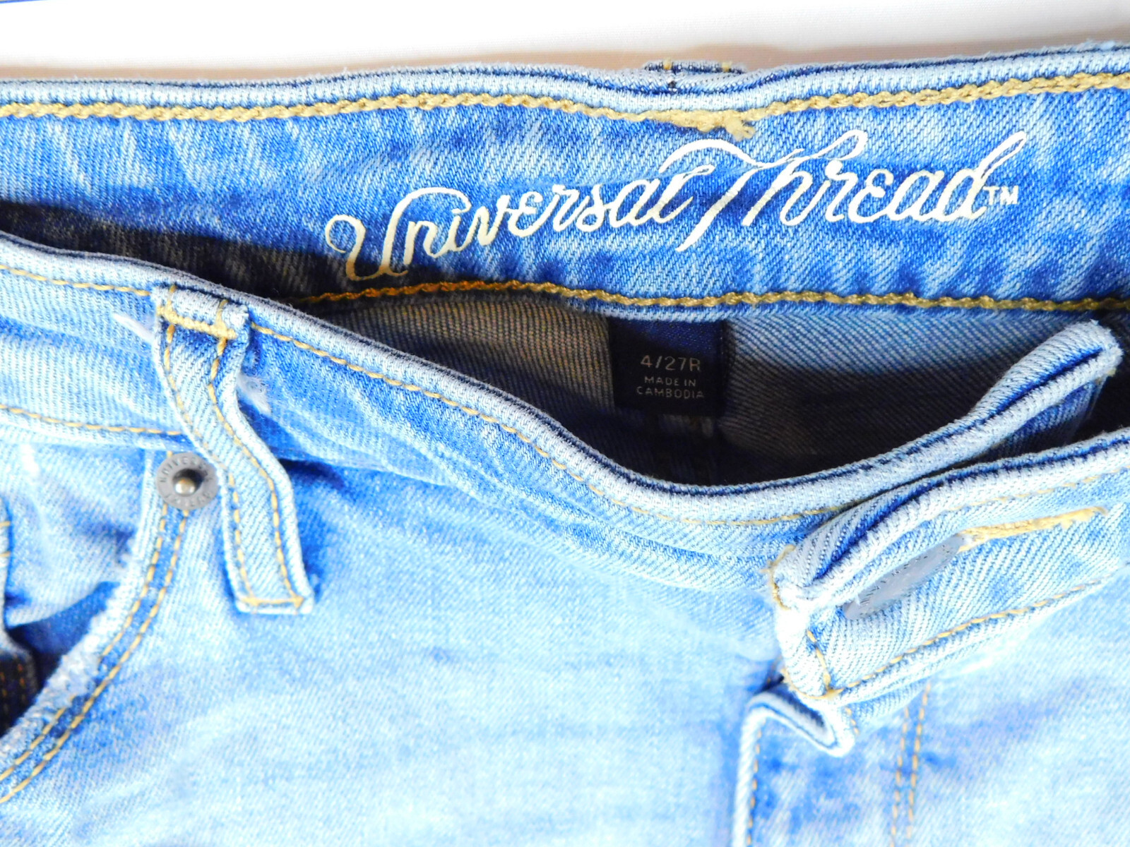 Universal Thread High Rise Shorty Distressed Med … - image 3