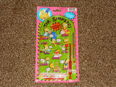 Kids Toy - Vintage 1990 - THE SIMPSONS PINBALL - JA-RU - NEW 