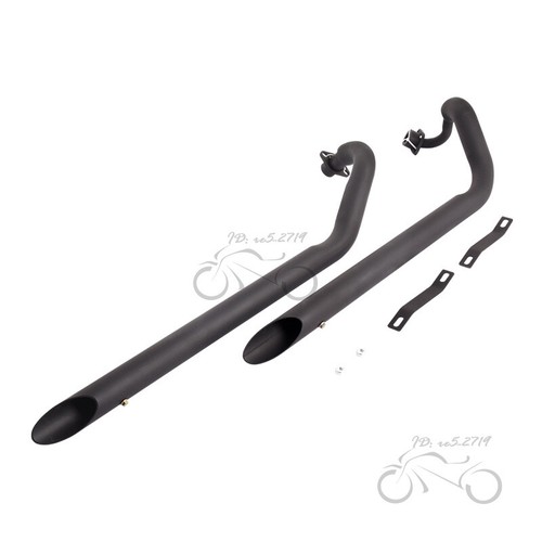 For Yamaha V Star 650 XVS650 DragStar 650 Exhaust Front Header Pipe System Black - Picture 3 of 5