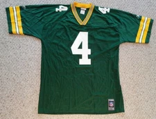 Greenbay Packers #4 Brett Favre NFL Jersey Reebok Auth.Team Replica Line Size XL