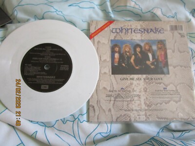 Whitesnake    Give Me All Your Love EMI EMW 23 WHITE Vinyl 7inch Disc