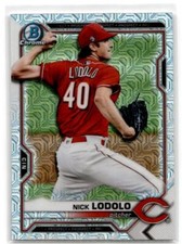 2021 Bowman Chrome #BCP-178 Nick Lodolo Prospects Mojo Refractor Cincinnati Reds