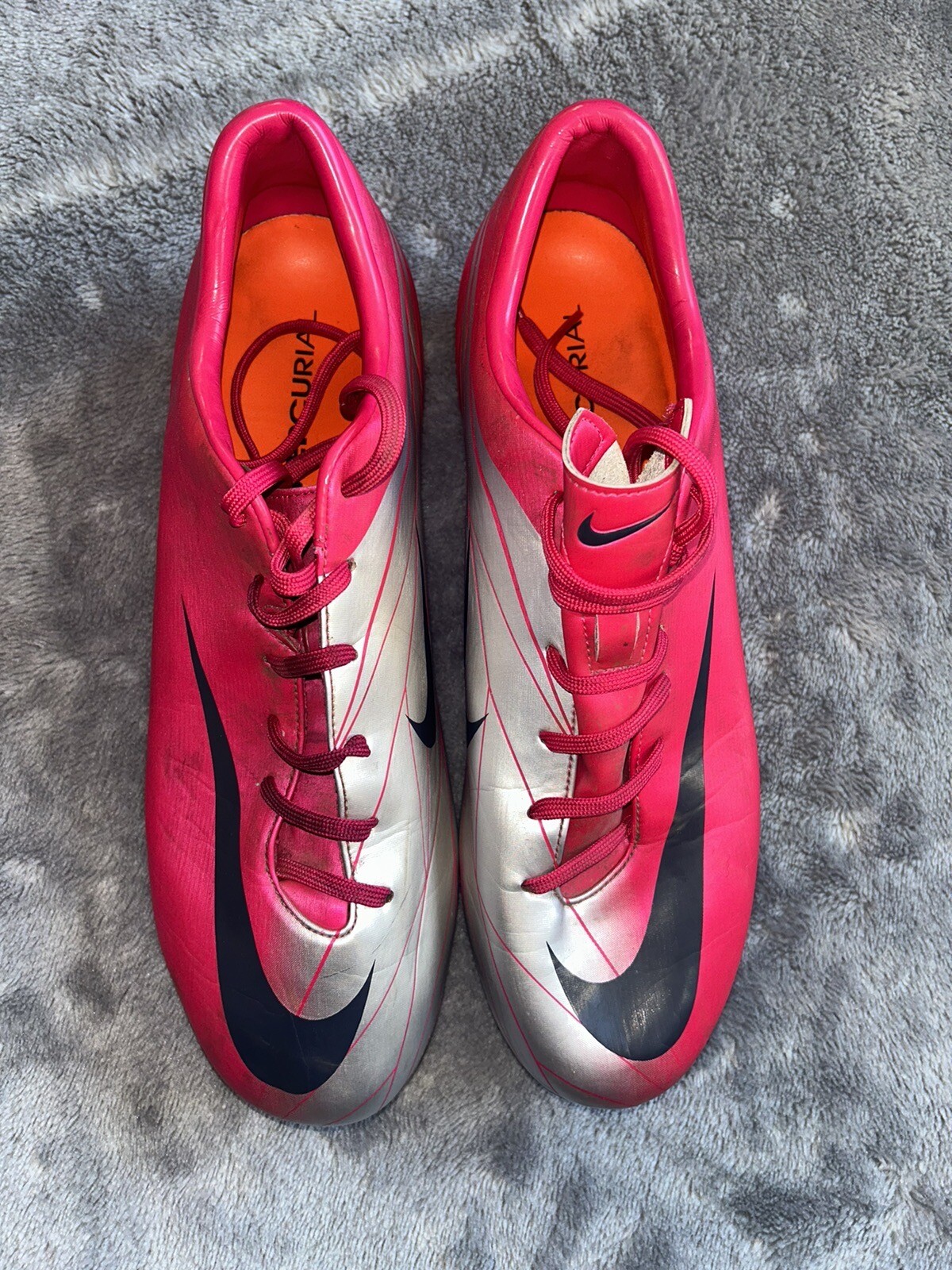 NIKE Mercurial Vapor Superfly II FG Size UK 10 Pink Silver RARE