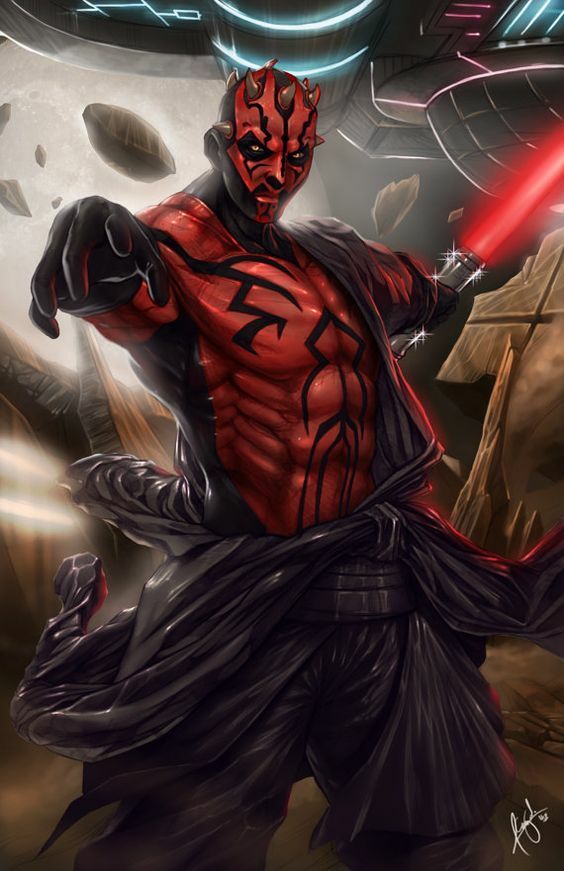 Toile Star Wars Dark Maul 50x70 cm idéale pour salon ou salle de jeux
