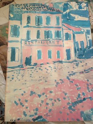 Vintage Musee d'Orsay Paris Maurice de Vlaminck Print 70 x 50 cm