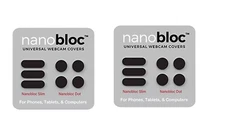 Universal Webcam Covers - Dots and Bars, 7 Pieces each pack - Black (lot 2 pack)