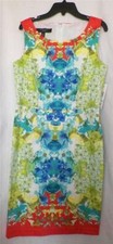 Ladies Size 8P 12P 14 W Sundress Nine West Tropical Floral New Tags