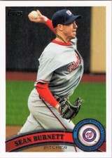 2011 Topps Update #US102 Sean Burnett Washington Nationals