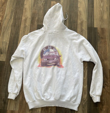 BMW Vintage 80's Hanes Made in USA Men's Hoodie size XL *Stained Rips