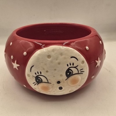 Johanna Parker Red Luna Moon Man bowl Patriotic July 4th Transpac