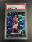 JAYDEN DANIELS 2024 PANINI PRIZM #24 FIREWORKS GREEN ICE ROOKIE RC PSA 9 NFL
