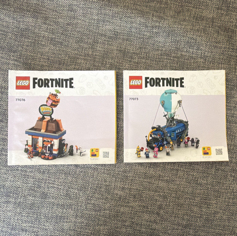 LEGO Illustrated English Manual Booklet Lot Botanicals, Fortnite, Creator