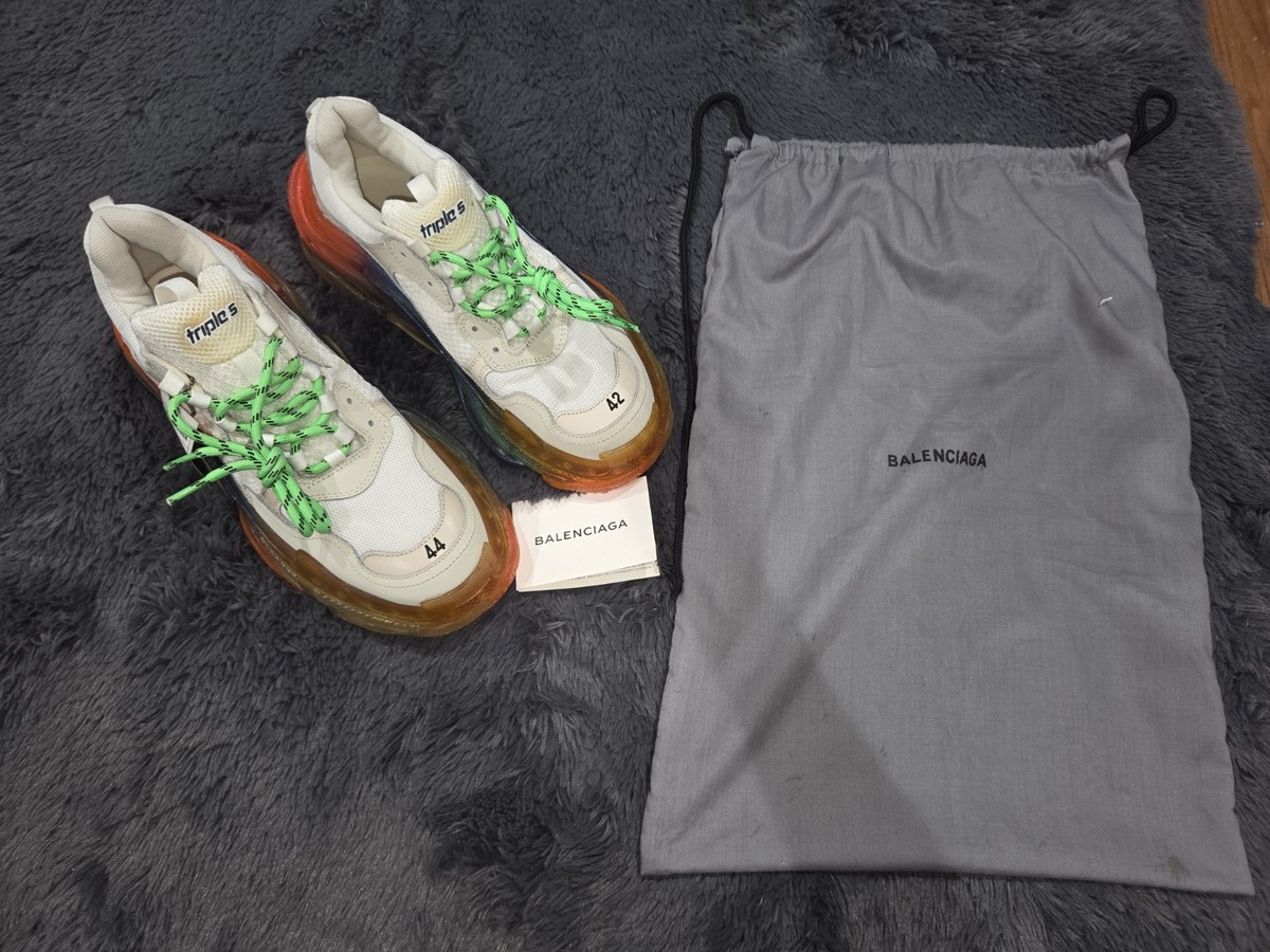 Balenciaga Triple S Multicolor Sole Size 11 (44) Beige | eBay
