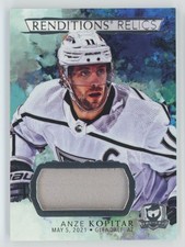 2021-22 UD The Cup Renditions Relics Jersey Patch Anze Kopitar #RR-AK