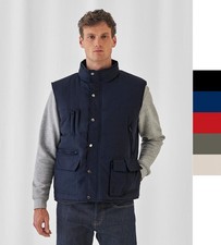 B&C Herren Safari Weste wasserabweisend & winddicht Explorer JU880 NEU