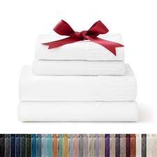 Sheet Sets Dorm Bedding - 3 Pieces Soft Extra Long Twin XL 02 - Bright White