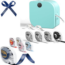 P12 Bluetooth Label Maker Machine with 9 Tapes Thermal Transfer Printer Set