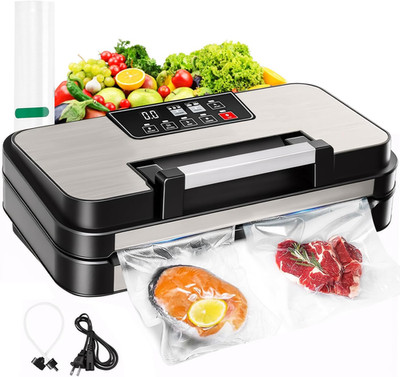95Kpa Powerful Vacuum Sealer Machine, 11-In-1 Vacuum Sealer for Food with Double