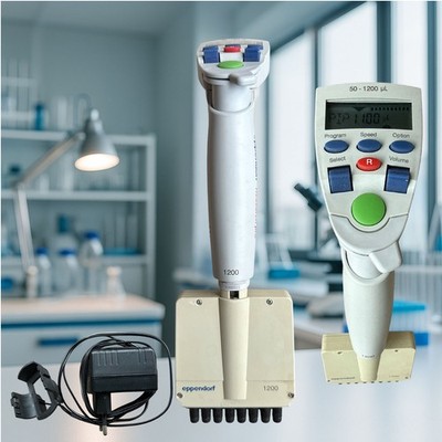 Eppendorf Research Pro 1200 µl 8-Kanal elektronisch geprüft + Netzteil