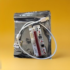 PCI-E Express 1x to 16x PCI-E Extender Riser Card Adapter SATA Power 2 Pack